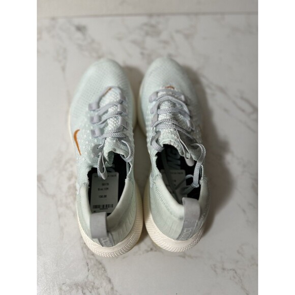 Nike Womens React Escape Run Sz 12 Flyknit Running Shoes Barely Green DC4269 300 - Picture 5 of 9